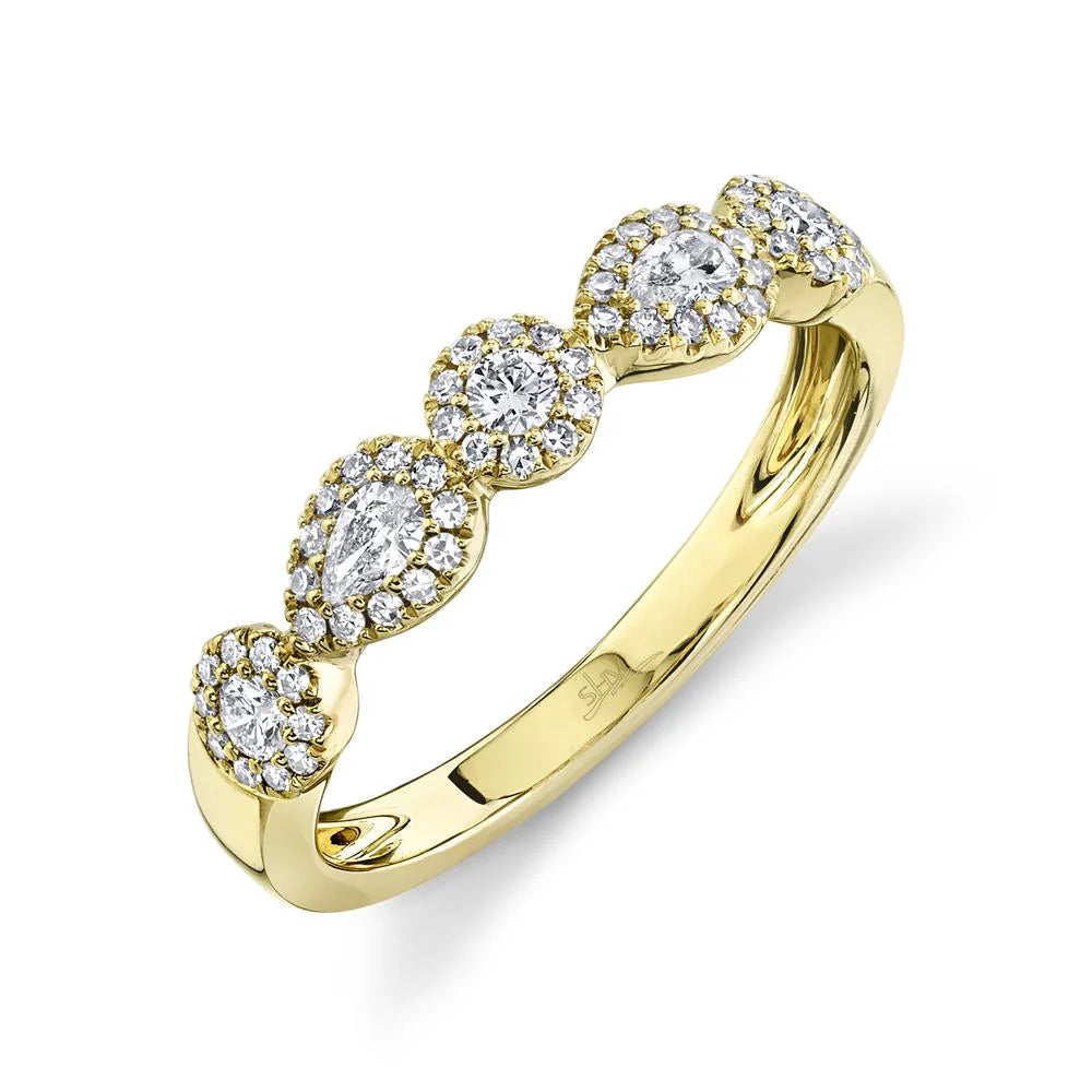 14K Yellow Gold 0.40 Carat Diamond Wedding Band