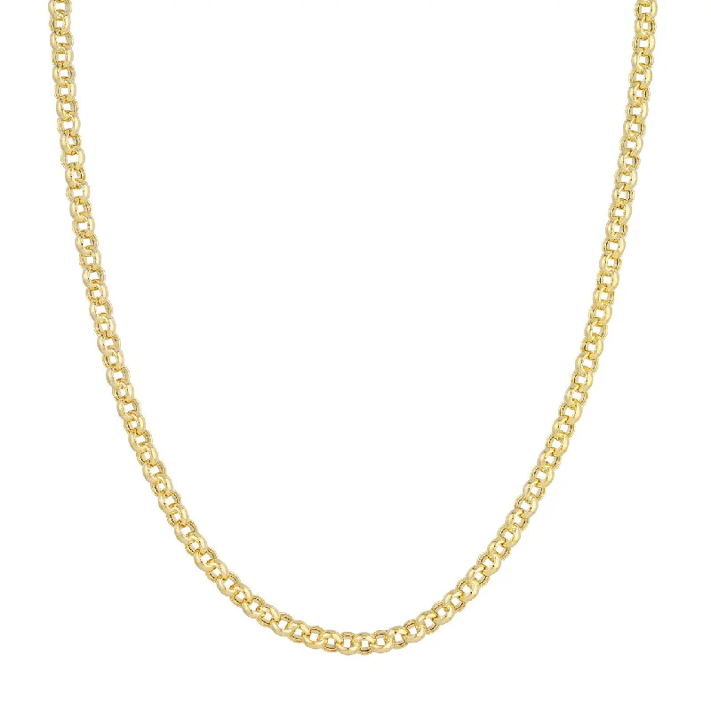 14K Yellow Gold 5.2mm Rolo Chain Necklace