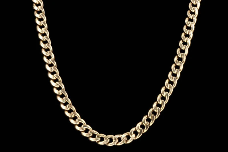 10K Yellow Gold 5mm Curb Link 29 Inch Chain