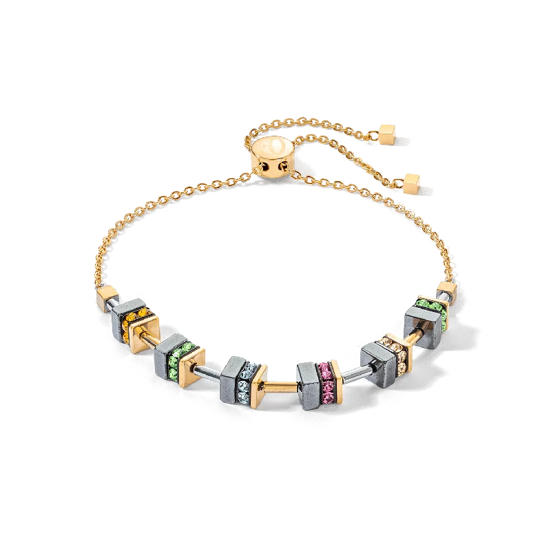 Multicolor Sparkling Chain Bracelet