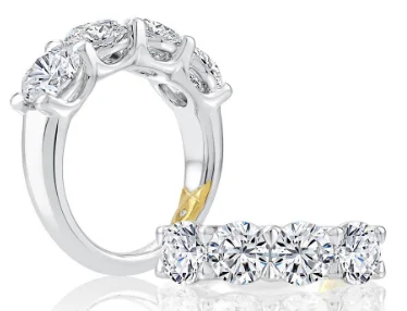 A. JAFFE Diamond Wedding Ring in 14K White Gold (4.00ctw)