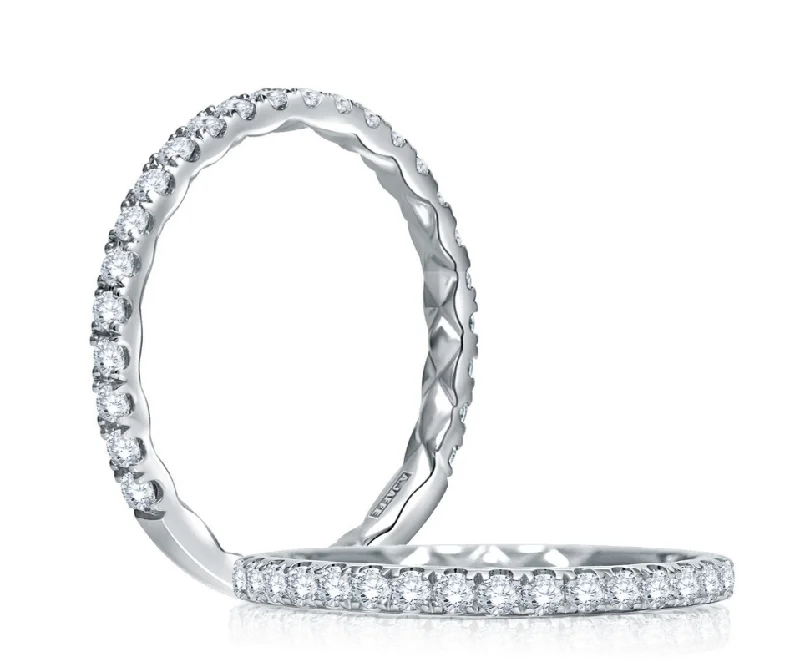 A. JAFFE Half Anniversary Diamond Wedding Ring in 14K White Gold (0.34ctw)