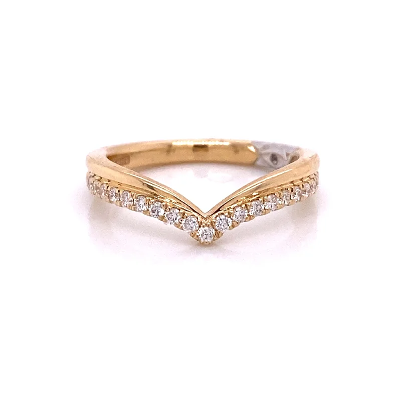 A. JAFFE Half Anniversary Diamond Wedding Ring in 14K Yellow/White Gold (0.26ctw)