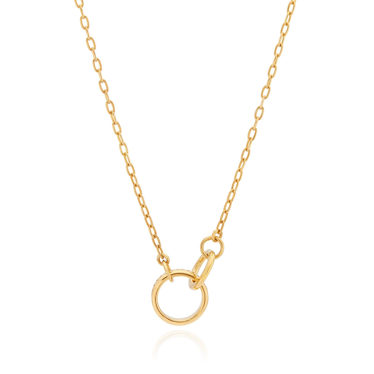 Anna Beck Intertwined Circles Charity Necklace, 16-18 inch - Gold Plated