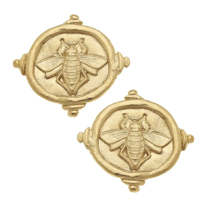 Queen Bee Intaglio Studs