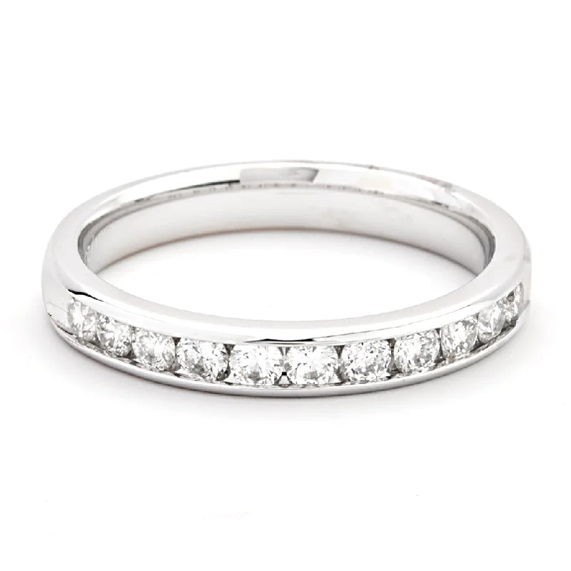 Bremer Jewelry Channel Set Diamond Wedding Ring in 14K White Gold (0.50ctw)