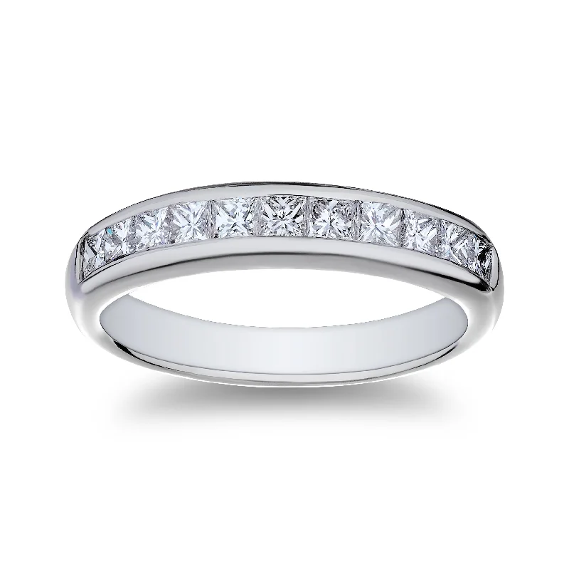 Bremer Jewelry Channel Set Diamond Wedding Ring in Platinum (0.77ctw)