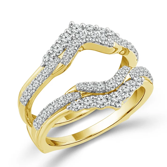 Bremer Jewelry Guard Diamond Wedding Ring in 10K Yellow Gold (0.75ctw)