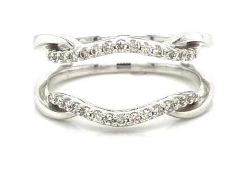 Bremer Jewelry Guard Diamond Wedding Ring in 14K White Gold (0.20ctw)