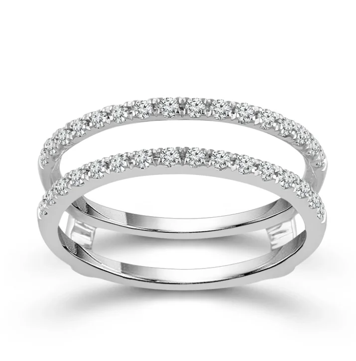 Bremer Jewelry Guard Diamond Wedding Ring in 14K White Gold (0.33ctw)