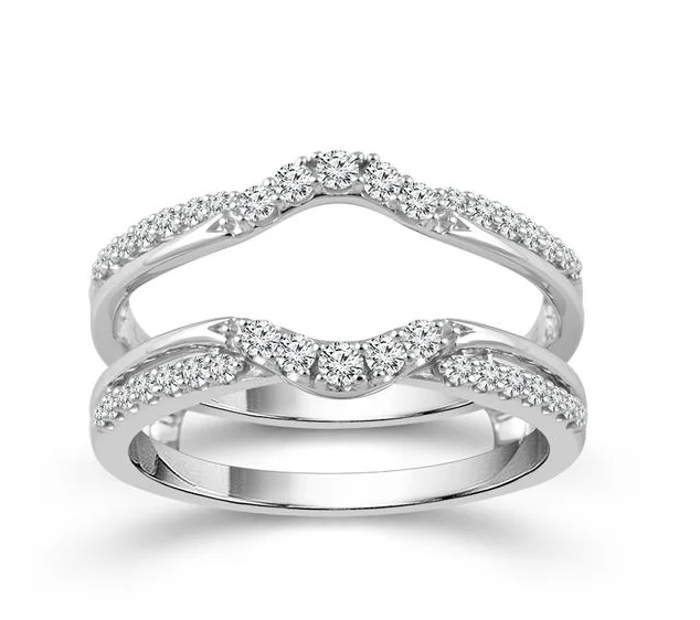 Bremer Jewelry Guard Diamond Wedding Ring in 14K White Gold (0.33ctw)