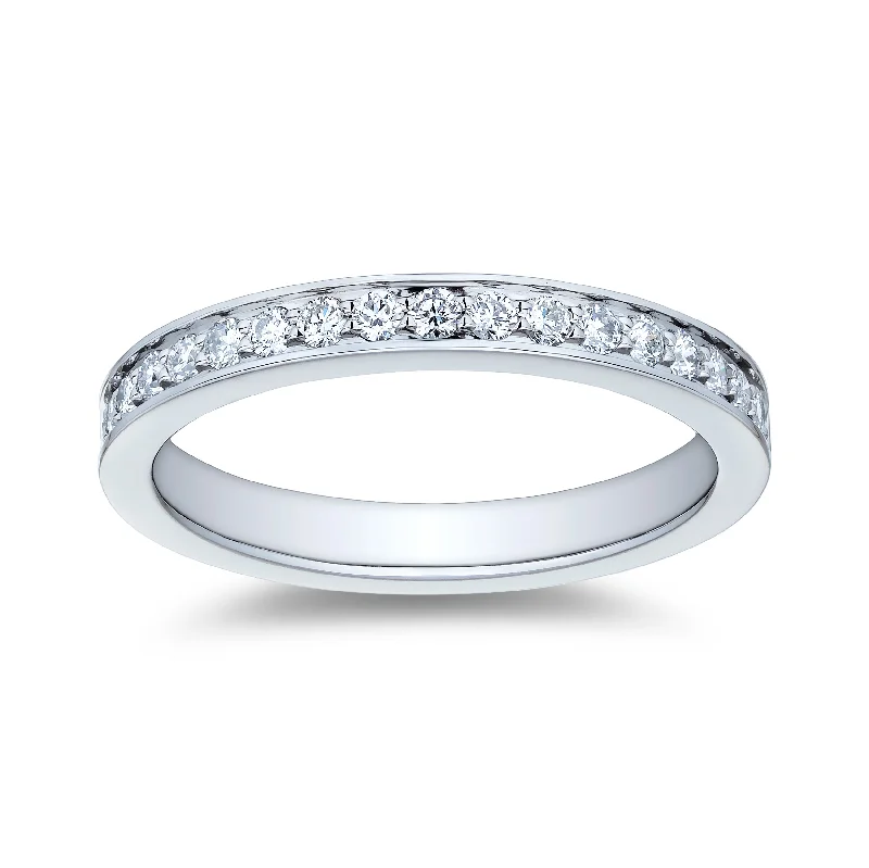 Bremer Jewelry Half Anniversary Diamond Wedding Ring in Platinum (0.32ctw)