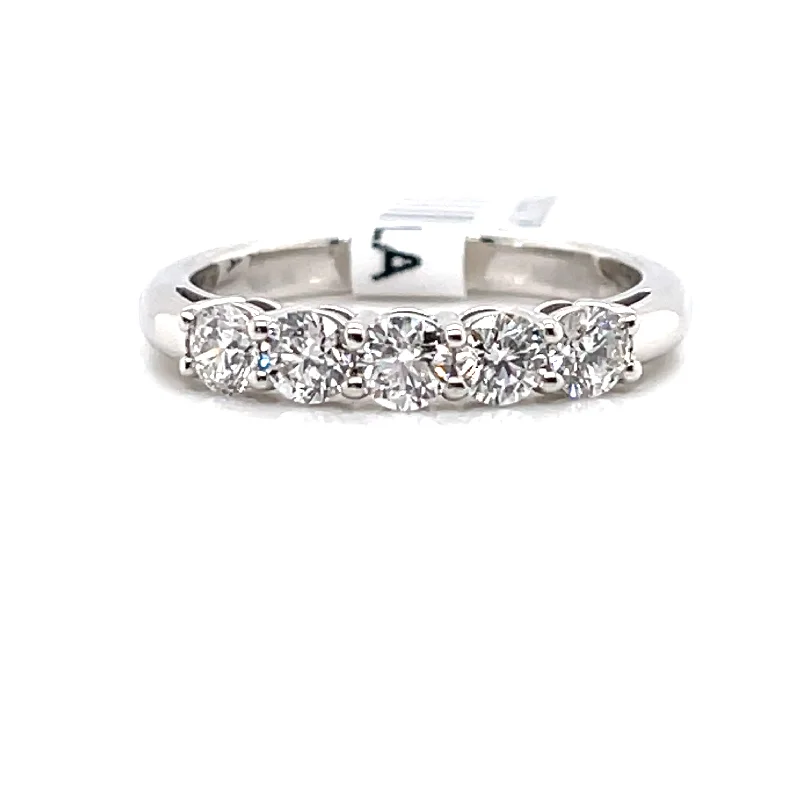 Bremer Jewelry Half Anniversary Diamond Wedding Ring in Platinum (0.75ctw)