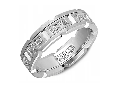 Carlex Anniversary/Eternity Wedding Ring in 18K White Gold (0.43ctw)