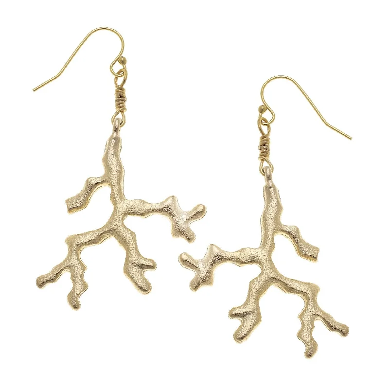 Coral Drop Earrings