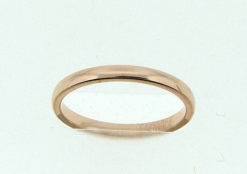 CrownRing Classic 2mm Wedding Ring in 14K Rose Gold