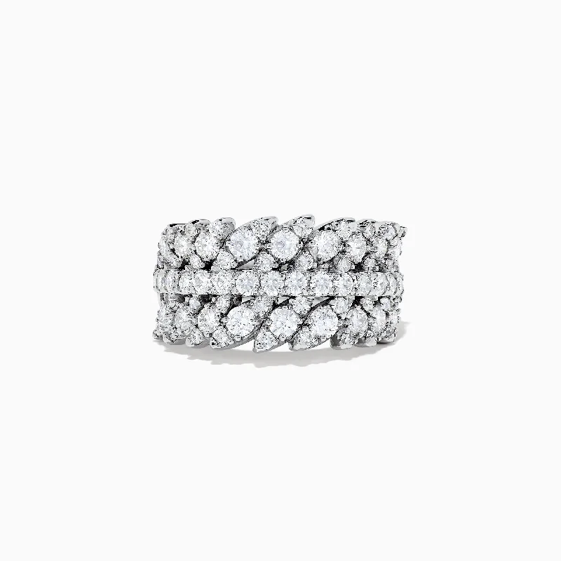 Pave Classica 14K White Gold Diamond Ring, 1.88 TCW