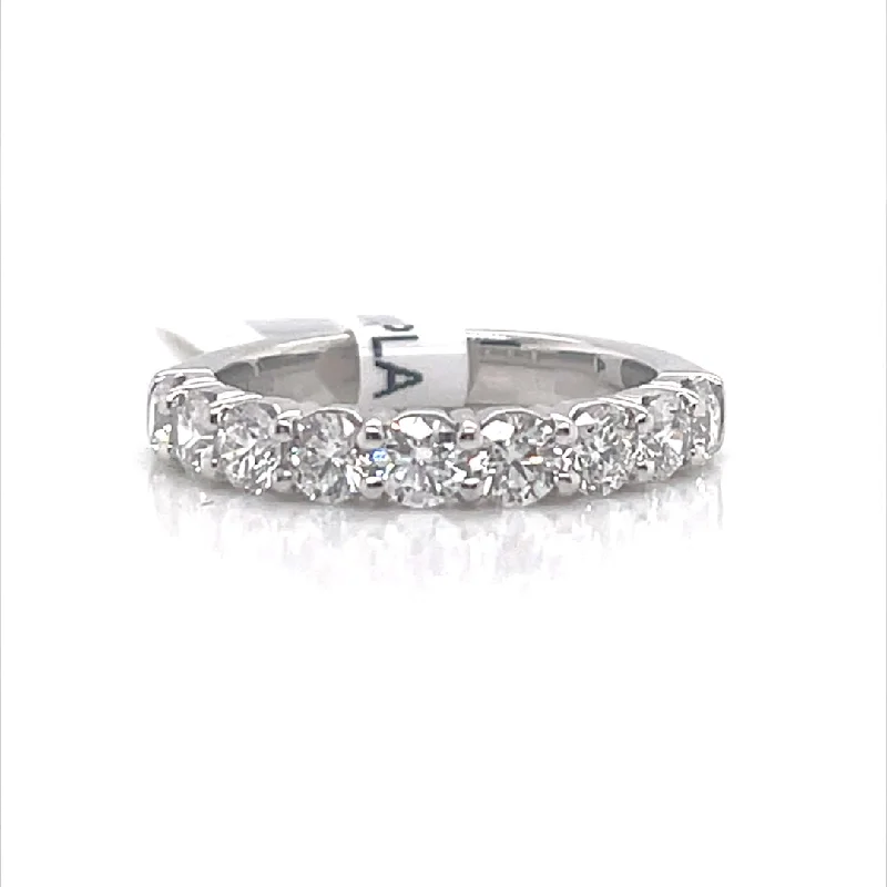 Half Anniversary Diamond Wedding Ring in Platinum (1.35ctw)