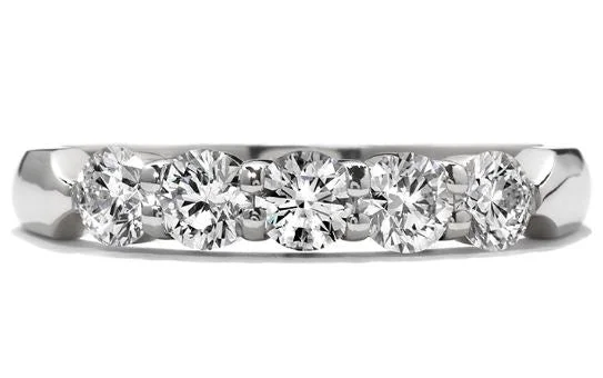 Hearts On Fire Anniversary/Eternity Diamond Wedding Ring in 18K White Gold (0.50ctw)