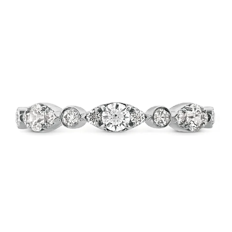 Hearts On Fire Half Anniversary Diamond Wedding Ring in Platinum (0.44ctw)