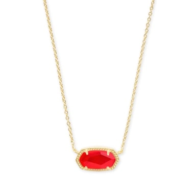 Kendra Scott Elisa Necklace in Gold with Red Illusion