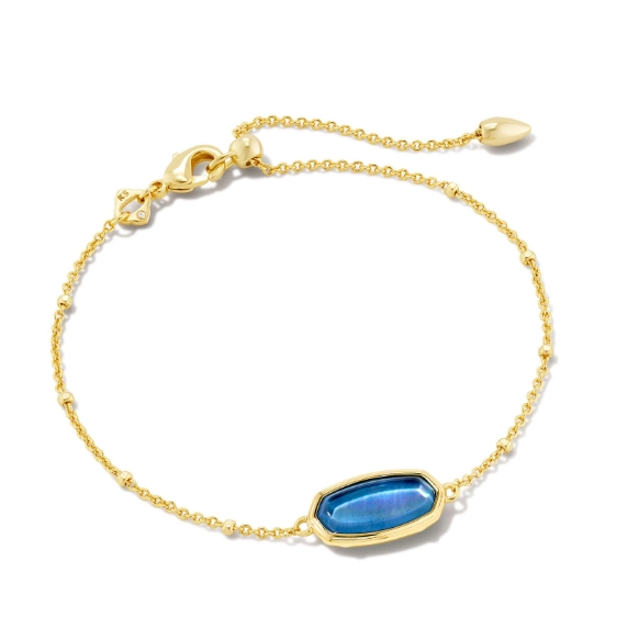 Kendra Scott Framed Elaina Chain Bracelet in Dark Blue MOP