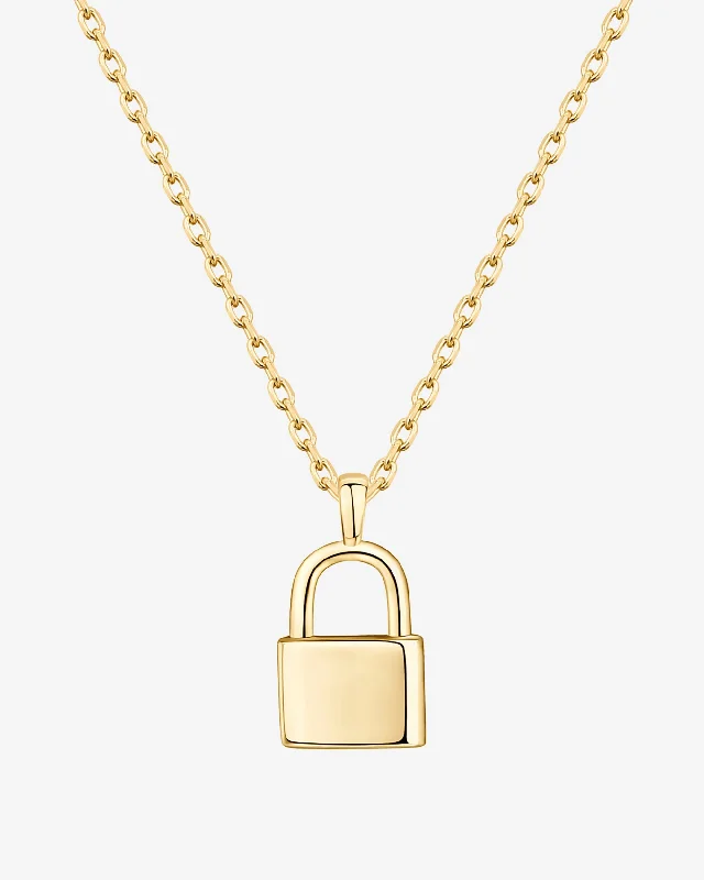 Lock Pendant Necklace