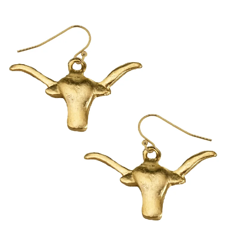 Longhorn Drop Earrings