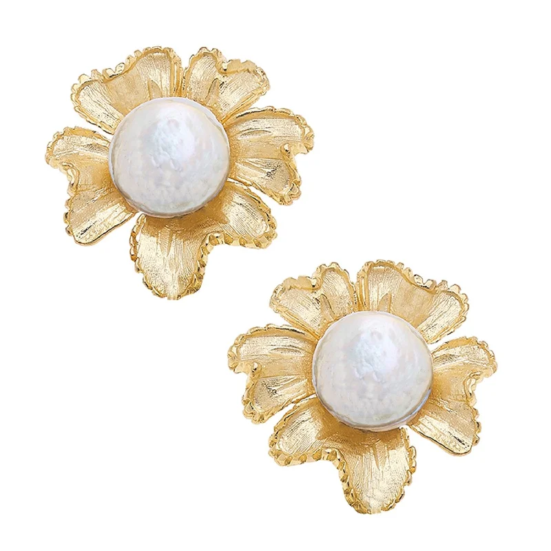 Marigold Pearl Studs