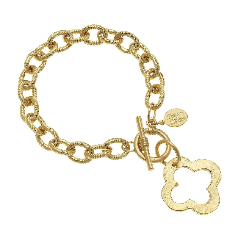 Open Clover Chain Bracelet