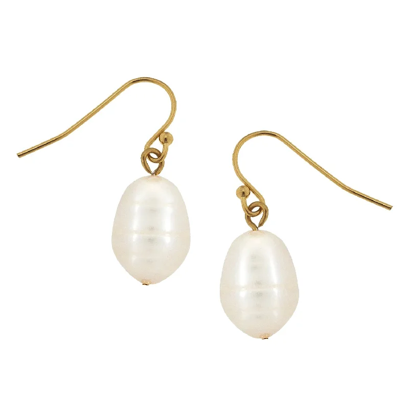 Small Freshwater Pearl Drop Earrings