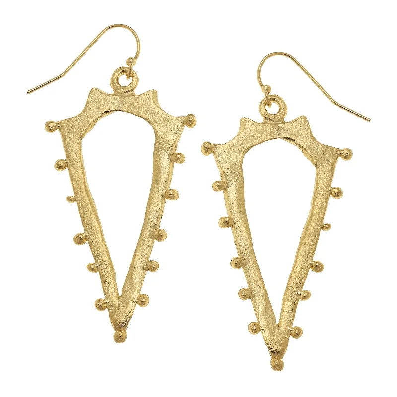 Studded Spear Earrings