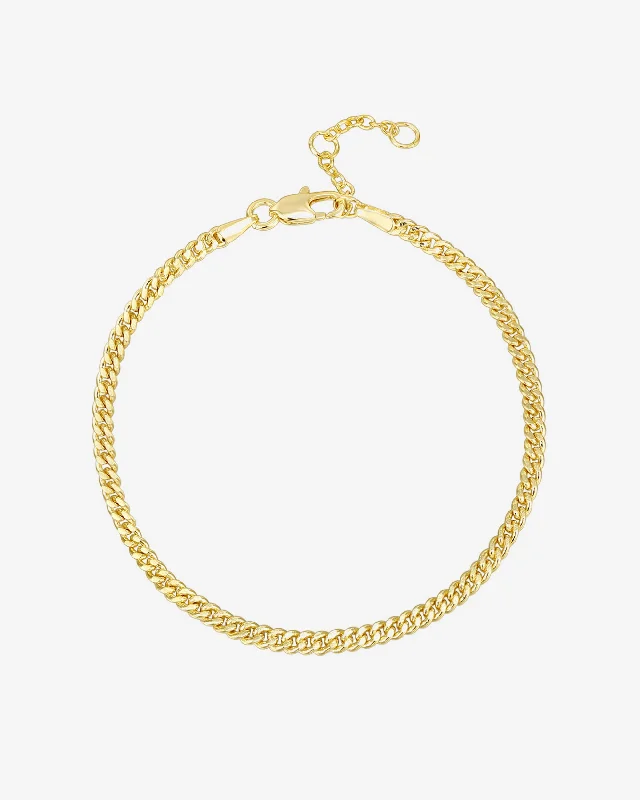 Vermeil Curb Chain Bracelet