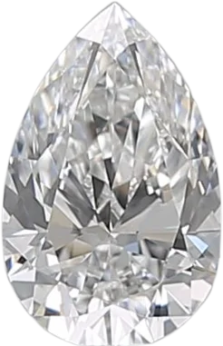 0.5 Carat E VVS2 Pear Natural Diamond