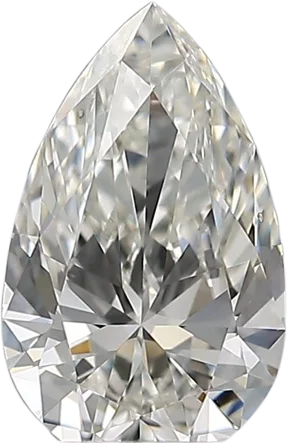 0.5 Carat H SI1 Pear Natural Diamond