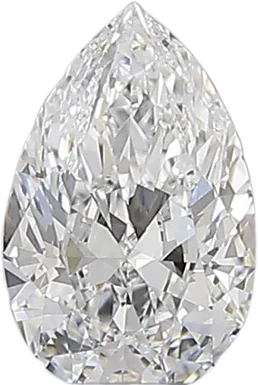 0.51 Carat D VS2 Pear Natural Diamond