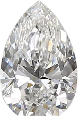 0.53 Carat E VVS1 Pear Natural Diamond