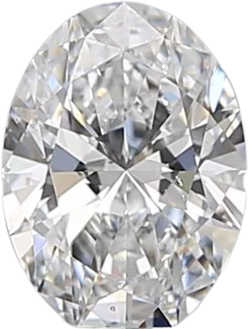 0.54 Carat D SI1 Oval Natural Diamond