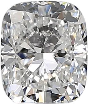 0.72 Carat D VVS1 Elongated Cushion Natural Diamond