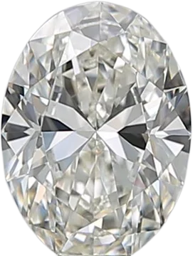 0.81 Carat I VVS2 Oval Natural Diamond