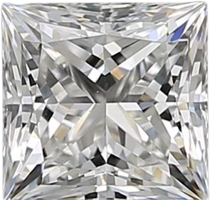 0.93 Carat H VS1 Princess Natural Diamond