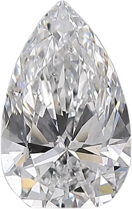 1 Carat D SI1 Pear Natural Diamond