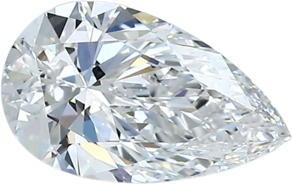 1 Carat E VVS1 Pear Natural Diamond