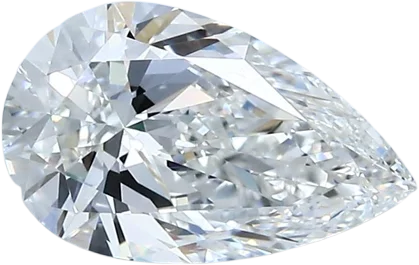 1.29 Carat F VVS1 Pear Natural Diamond