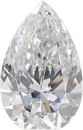 1.5 Carat D VS2 Pear Natural Diamond