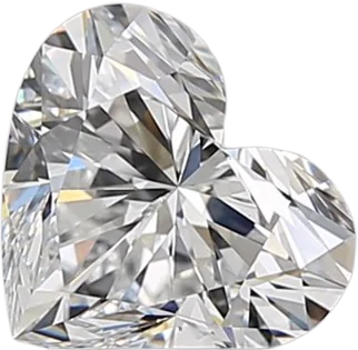 1.51 Carat D VVS2 Heart Natural Diamond