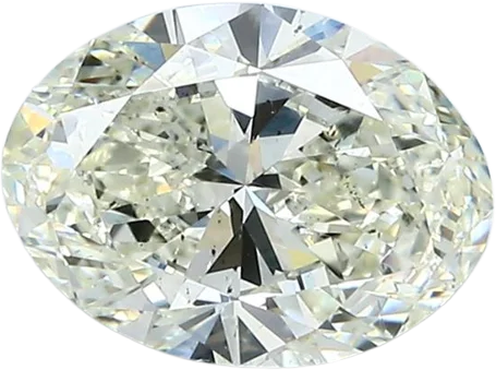 1.56 Carat L SI1 Oval Natural Diamond