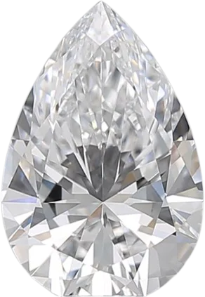 1.59 Carat D VVS2 Pear Natural Diamond