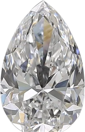 1.61 Carat D VVS1 Pear Natural Diamond