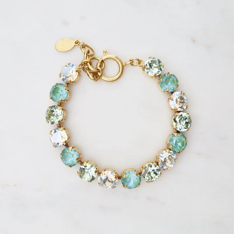 Cup-Chain Pastel Crystal Bracelet